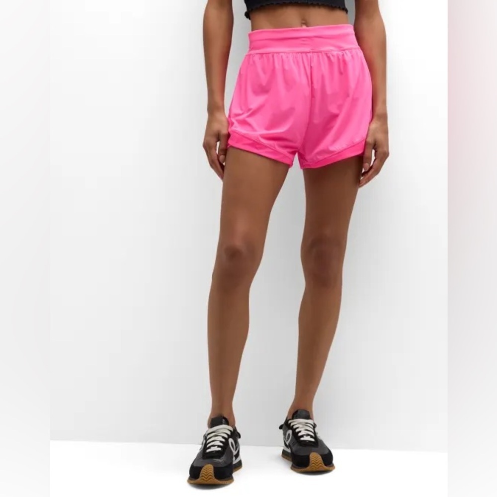 Sweaty Betty Shorts Womens 8 Medium Neon Pink Training Lined Running